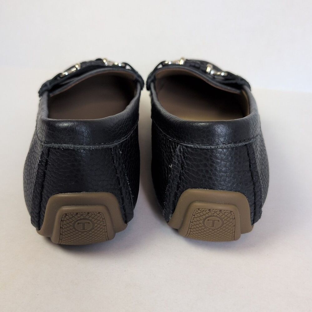 Talbots Flats Women's 8.5 Everson Tassel Driving Moccasins Indigo Blue Leather - Picture 12 of 13